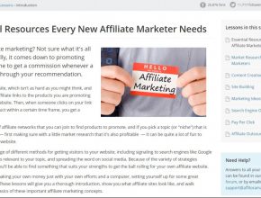 Affilorama Intro page