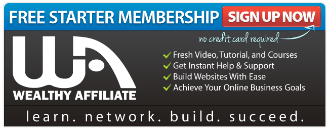 Wealthy Affiliate Free Startup Membership