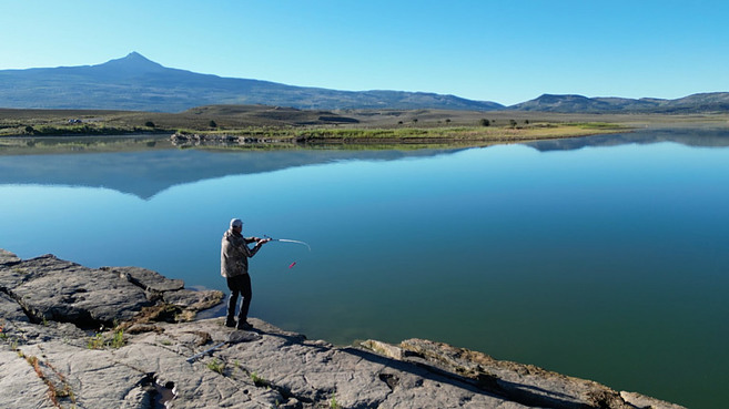 Mike Fishing at the Miramonte Reservoir